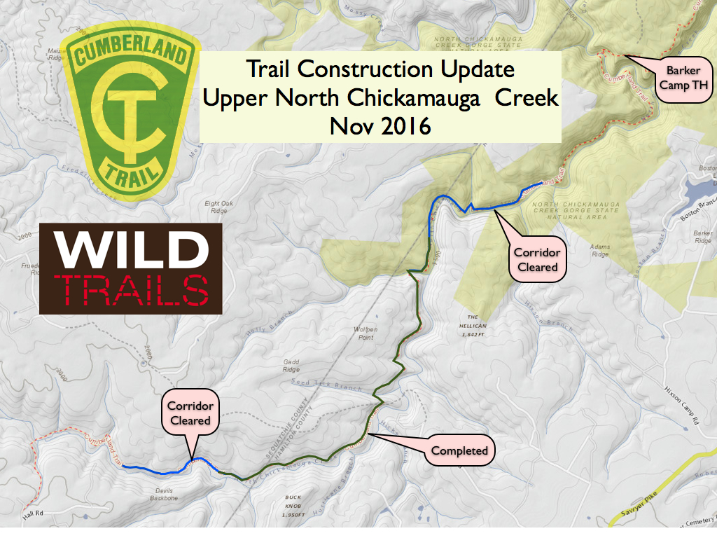 WT Cumberland Trail Map Nickajack Notes